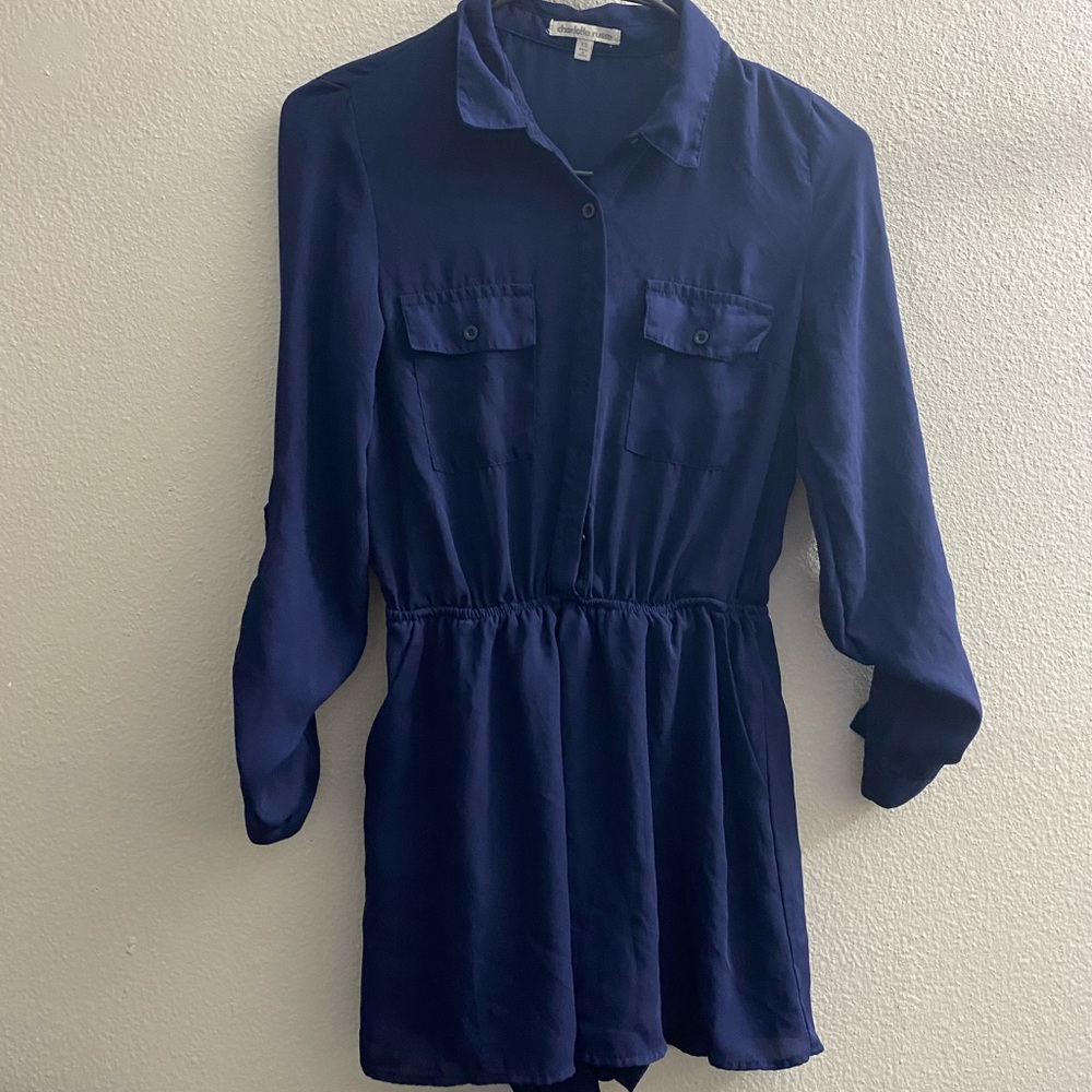 Navy Blue Romper